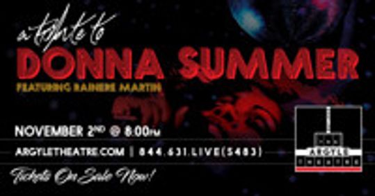 Rainere Martin's: Tribute to Donna Summer ft. The Electric Co. show poster