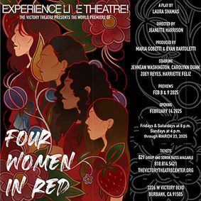 Four Women in Red show poster