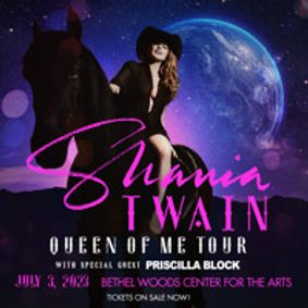 Shania Twain with special guest Priscilla Block show poster