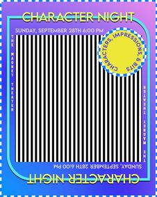 Character Night show poster