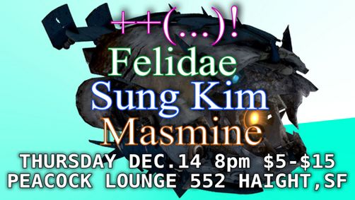 Matt Ingalls BranPos Moe Staiano, Felidae, Sung Kim, Masmine show poster