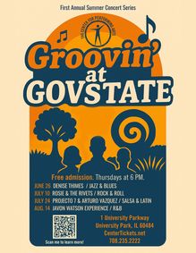 Groovin' at GovState show poster