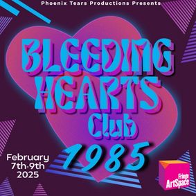 Bleeding Hearts Club 1985 show poster