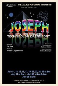 Axelrod Presents Joseph & the Technicolor Dreamcoat show poster