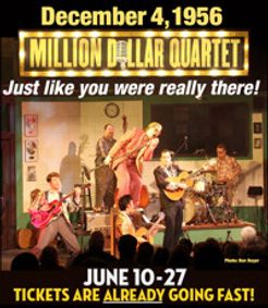 Million Dollar Quartet show poster