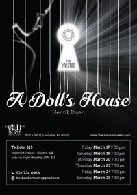 A Doll's House, by Henrik Ibsen show poster