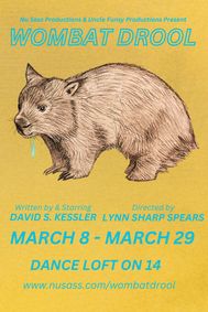 Wombat Drool show poster