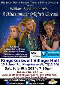 William Shakespeare's A Midsummer Night's Dream show poster