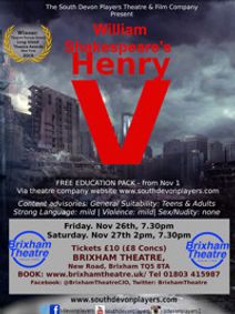William Shakespeare's Henry V, at Brixham Theatre show poster