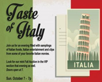 Taste of Italy at The Noel S. Ruiz Thetatre show poster