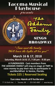 THE ADDAMS FAMILY SINGS BROADWAY - A Fundraiser