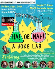 Ha! or Nah!: A Joke Lab *TimeOut NY PICK!* show poster