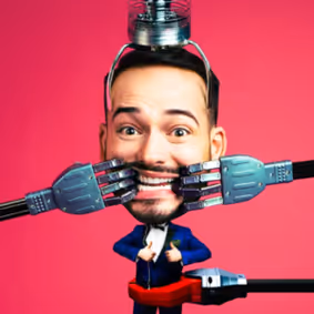 “Palatable Gay Robot” show poster