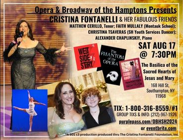Opera & Broadway of Hamptons : A Southampton Salute to Summer: Cristina Fontanelli and Her Fabulous Friends show poster