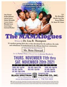 Black Spectrum Theatre Company Present MAMAlogues show poster