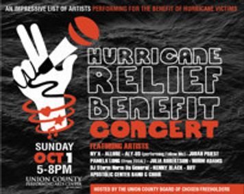 Hurricane Relief Benefit Concert show poster