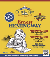 Ernest Hemingway portrayed by John Dennis Anderson Logo