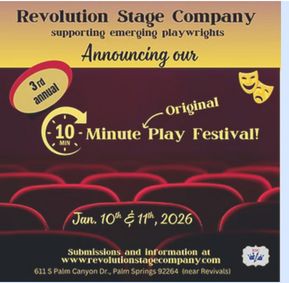 10 MINUTE PLAY FESTIVAL show poster