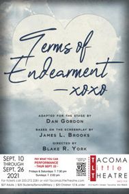TERMS OF ENDEARMENT at Tacoma Little Theatre show poster