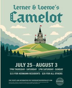 Lerner & Loewe's Camelot show poster