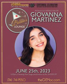 Bobbie's Lounge: Starring Giovanna Martinez show poster