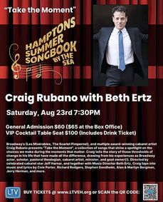 Craig Rubano in Take the Moment: Hamptons Summer Songbook By the Sea show poster