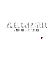 American Psycho show poster