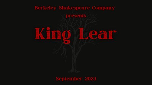 King Lear show poster