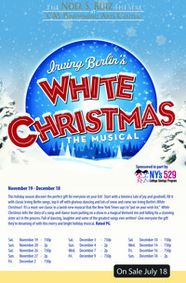 Irving Berlin's White Christmas at The Noel S. Ruiz Theatre show poster