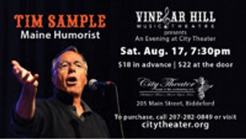 Maine Humorist Tim Sample show poster