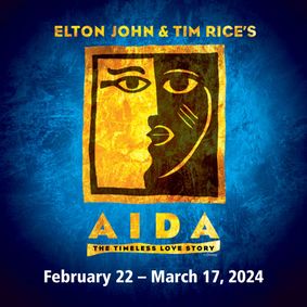 Elton John and Tim Rice's Aida show poster