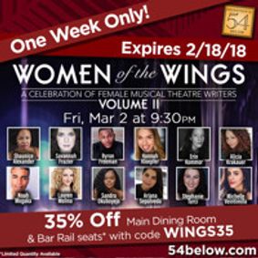 Women of The Wings: A Celebration of Femlae Msuical Theatre Writers Volume II show poster