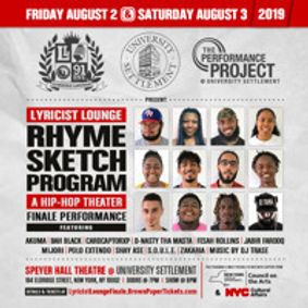 Lyricist Lounge Rhyme Sketch Program A Hip-Hop Theater Finale show poster