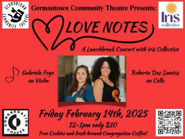Iris Collective LOVE NOTES Lunchbreak Concert at GCT show poster