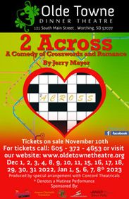 2 Across show poster