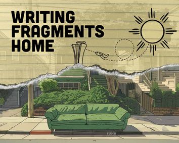 Writing Fragments Home show poster