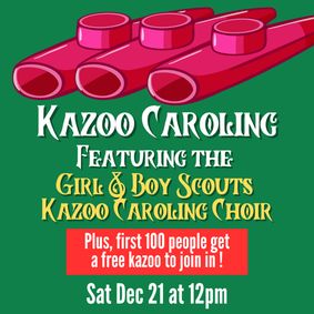 Kazoo Caroling on Main Street show poster