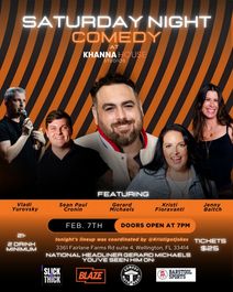 Saturday Night Comedy: National Headliner Gerard Michaels