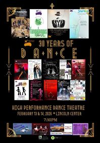 HPDT 30 Years of Dance show poster