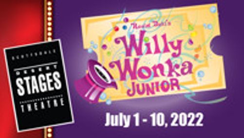 Raold Dahl's WILLY WONKA JUNIOR show poster