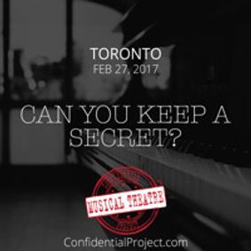 Confidential Musical Theatre Project show poster
