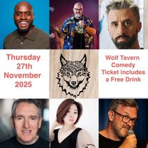 Comedy at The Wolf Tavern Deptford - South East London SE8 5RE TICKET includes a FREE DRINK! 