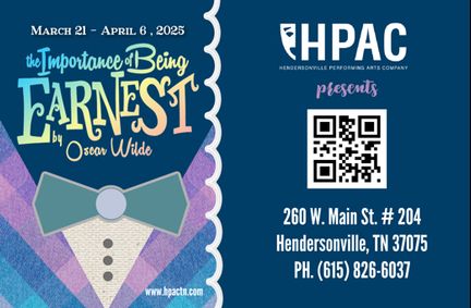 The Importance of Being Earnest show poster