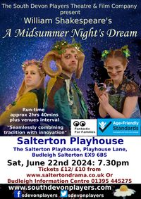 William Shakespeare's A Midsummer Night's Dream - Budleigh Salterton show poster