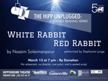 White Rabbit Red Rabbit show poster