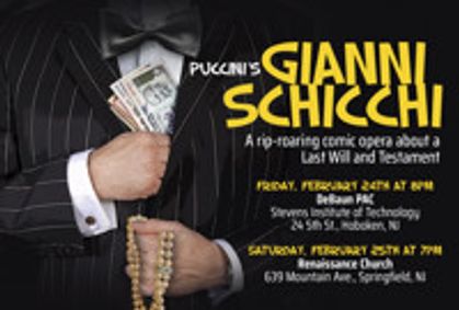 Puccini's Gianni Schicchi show poster