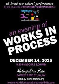 PRIMARY STAGES ESPA CABARET show poster