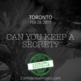 Confidential Operetta Project show poster