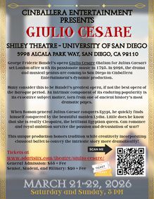 Giulio Cesare  show poster