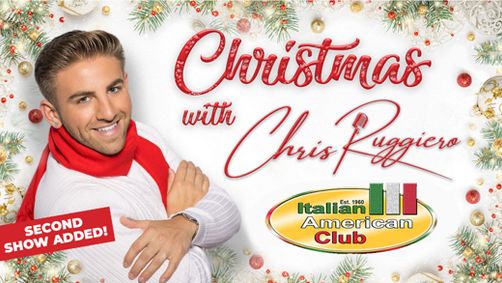Christmas with Chris Ruggiero LIVE in Las Vegas at the Italian American Club on December 17 and 18 show poster